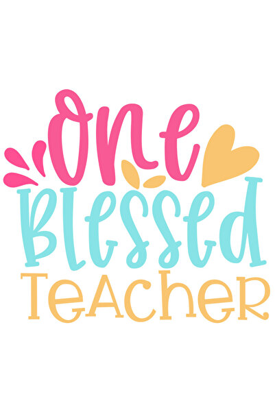 StoryGift Romania Sticker Eticheta 40CM Cu Mesajul One Blessed Tecaher, Profe...