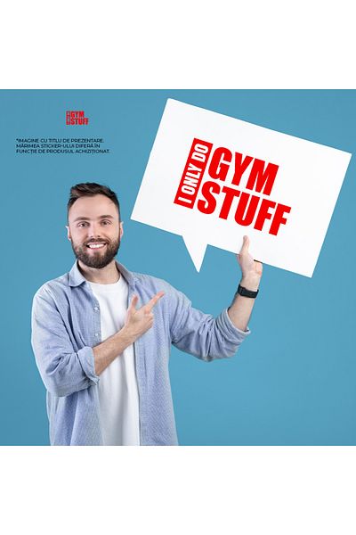 StoryGift Romania Sticker Exterior pentru cei care fac doar lucruri care au legatura cu sala de fitness - sp