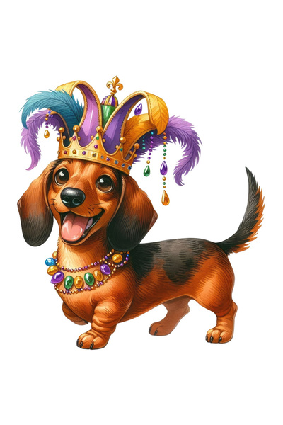 StoryGift Romania Sticker Eticheta 50CM cu un catel de talie joasa, ilustrati...