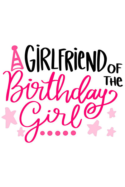 StoryGift Romania Sticker Eticheta 40CM Cu Text Roz In Engleza Girlfriend Of ...