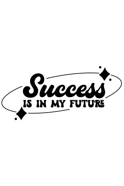 StoryGift Romania Sticker Adeziv 90CM Exterior cu textul "Succesul face parte din viitorul meu" , Vinyl Negru, 90 cm