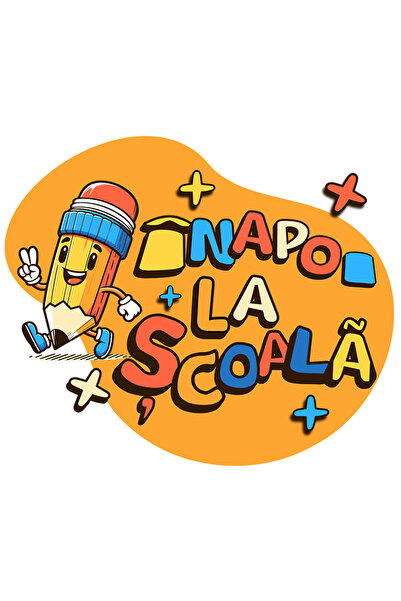 StoryGift Romania Sticker Eticheta 50CM cu Creion Vesel Cu Semnul Pace Text I...