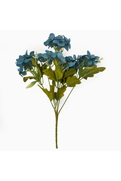 Çınar Çiçek Doğal Görünümlü Demet Ortanca Yapay Çiçek 5 dal 30cm Uzunluk