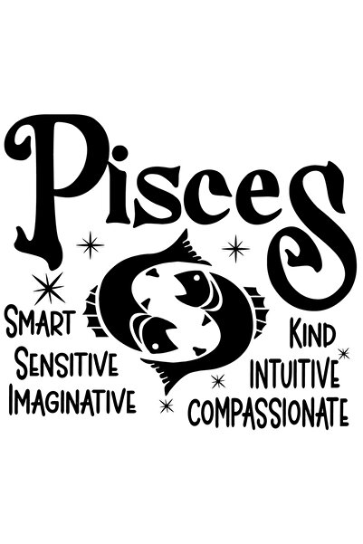 StoryGift Romania Sticker Autocolant 70CM cu zodia Pesti, ilustratie, zodie, ...