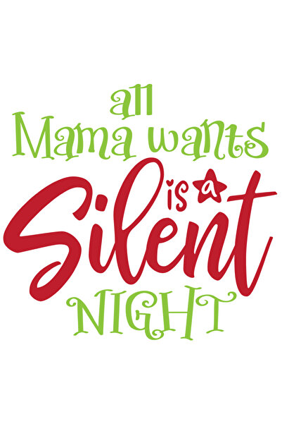StoryGift Romania Sticker Eticheta 40CM Cu Text in Engleza All Mama Wants Is ...