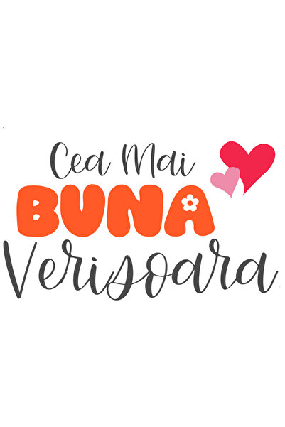 StoryGift Romania Sticker Eticheta 50CM Cu Mesaj In Romana Cea Mai Buna Veris...