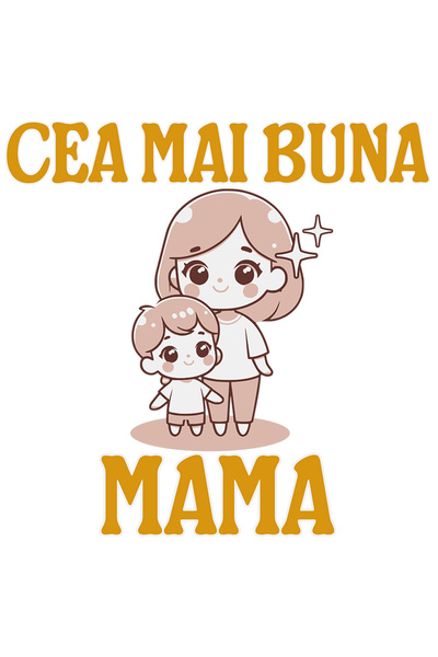 StoryGift Romania Sticker Autocolant 70CM Adeziv cea mai buna mama femeie si ...
