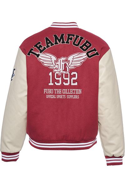 FUBU Herren Fm233-009-1 College Varsity Jacket