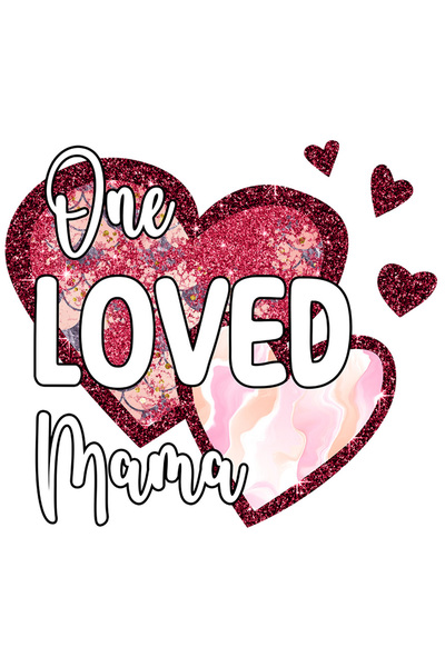 StoryGift Romania Sticker Autocolant 70CM cu mesajul "One Loved Mama", ilustr...