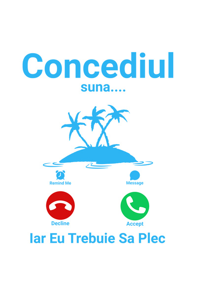 StoryGift Romania Sticker Autocolant 70CM cu Apel Telefonic Insula Tropicala ...
