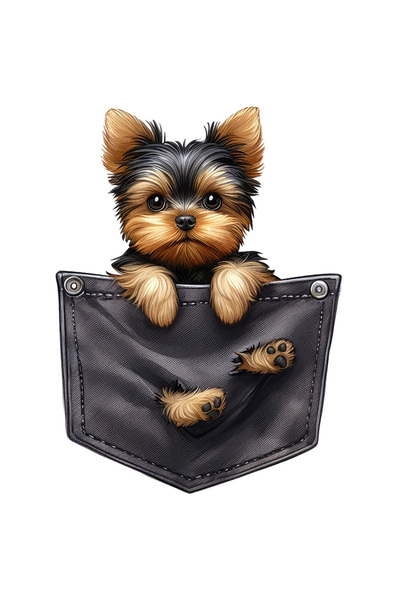 StoryGift Romania Sticker Eticheta 50CM cu un catel blanos de talie mica, ilu...