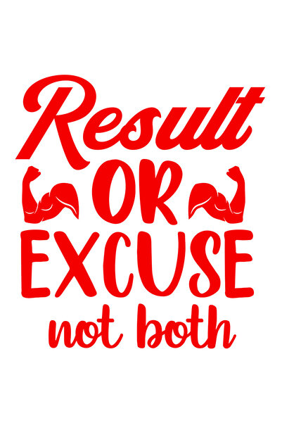 StoryGift Romania Sticker Eticheta 40CM Exterior cu textul "Result or excuse,...