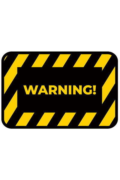 StoryGift Romania Sticker Adeziv 90CM Cu Mesaj In Engleza Warning, Semn, Bord...