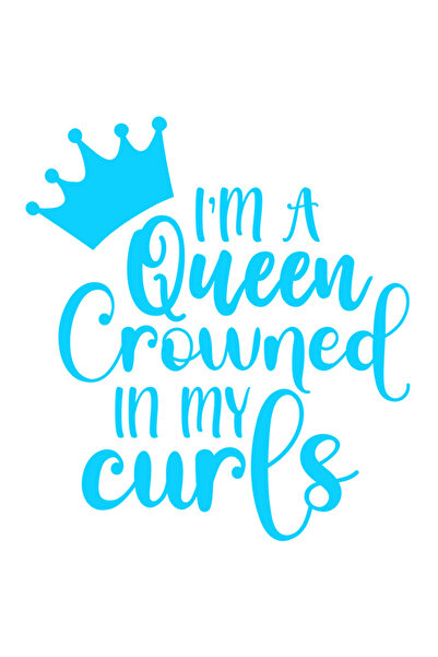 StoryGift Romania Sticker Autocolant 30CM Exterior cu o coroana regala pentru reginele incoronate in buclele lor