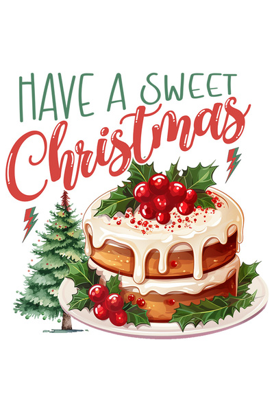 StoryGift Romania Sticker Eticheta 50CM cu un tort cu mesajul "Have a sweet C...