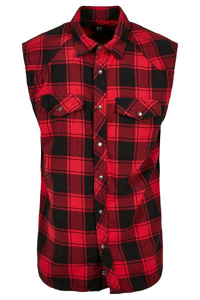 Brandit Herren Checkshirt Sleeveless