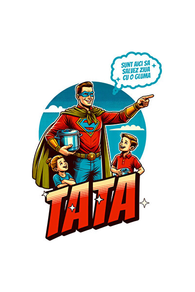 StoryGift Romania Sticker Autocolant 70CM cu Barbat In Costum De super erou C...