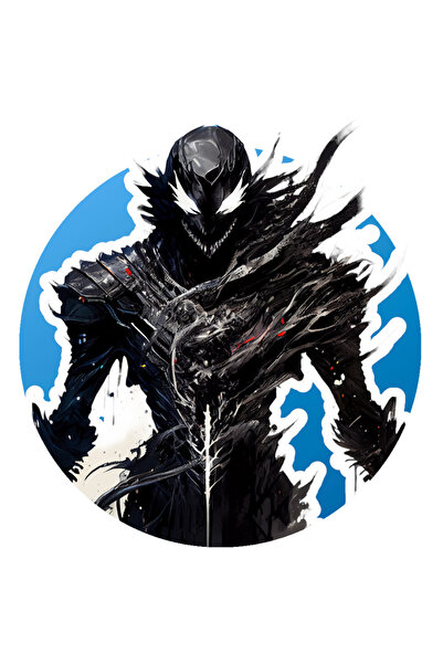 StoryGift Romania Sticker Autocolant 70CM Cu Venom, Extraterestru, Marvel, Raufacatori, Iubitori De Filme, cu M