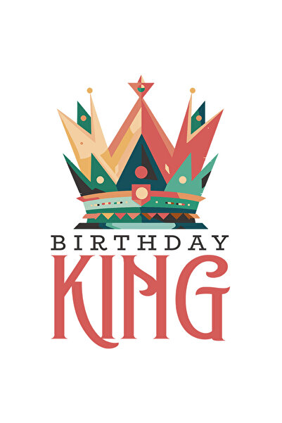 StoryGift Romania Sticker Autocolant 70CM Cu Mesaj In Engleza Birthday King, ...