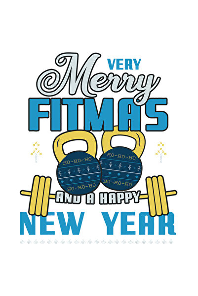 StoryGift Romania Sticker Eticheta 40CM Cu Mesajul Haios Very Merry Fitmas, G...