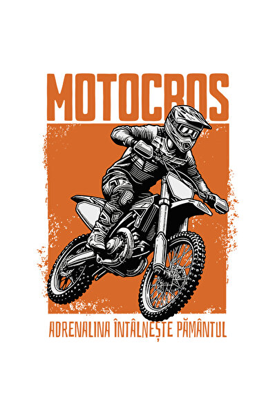 StoryGift Romania Sticker Adeziv 90CM Adeziv Barbat pe motocros, iubitorii de...