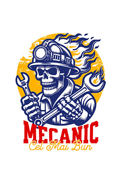 StoryGift Romania Sticker Adeziv 90CM cu Schelete Uman Cu Palarie In Flacari Iubitorii de Masina Text Cel Mai Bu