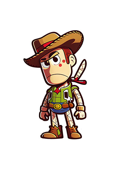 StoryGift Romania Sticker Adeziv 90CM Cu Personaj Fictiv Desene Animate Serif...