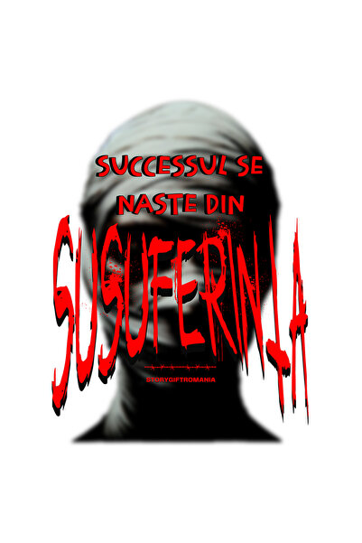 StoryGift Romania Sticker Adeziv 90CM Adeziv Mumie, text succesul se naste di...