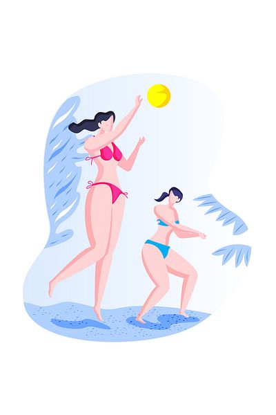 StoryGift Romania Sticker Adeziv 90CM Cu Volleyball, Minge, Costum De Baie, Plaja, cu Margini Albe, PVC Vinyl 90 cm