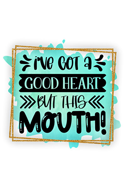 StoryGift Romania Sticker Autocolant 70CM cu mesajul "I've got a good heart, ...