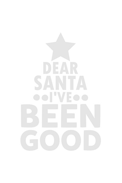 StoryGift Romania Sticker Eticheta 40CM Exterior cu mesajul "Dear Santa, I've...