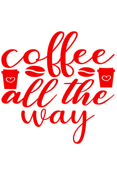 StoryGift Romania Sticker Adeziv 90CM Exterior pentru cei care iubesc cafeaua...