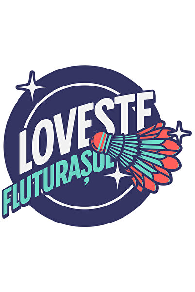 StoryGift Romania Sticker Adeziv Iubitorii De Joc Betminton Fluturas Colorat ...