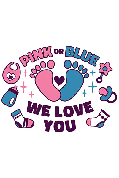 StoryGift Romania Sticker Personalizata Fata Sau Baiat, Te Vom Iubi, Pink Or ...