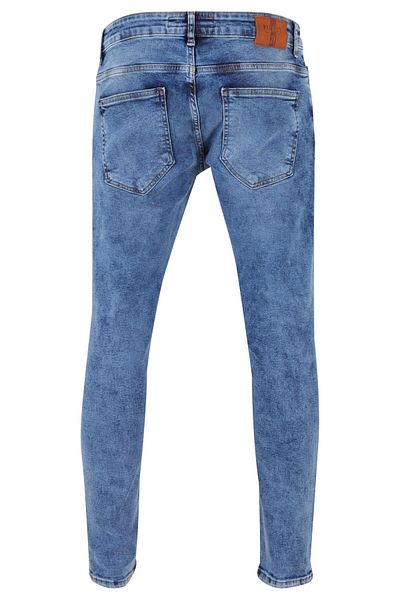 2Y Herren Destroyed Skinny Cropped Denim