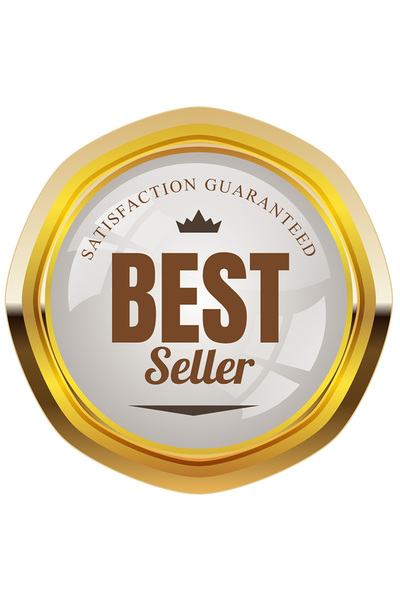 StoryGift Romania Sticker Autocolant 70CM Cu Mesaj In Engleza Best Seller, Coroana, Insigna, cu Margini Albe, P