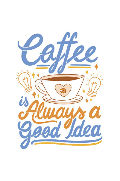 StoryGift Romania Sticker Adeziv 90CM Cu Mesaj In Engleza Coffee is Always A ...