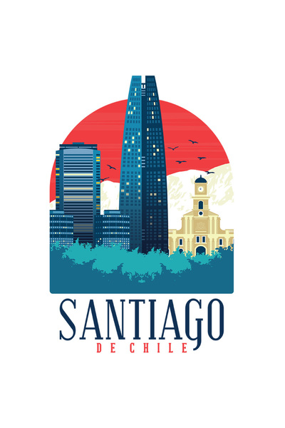 StoryGift Romania Sticker Autocolant 70CM Personalizata Santiago, De Chile, C...