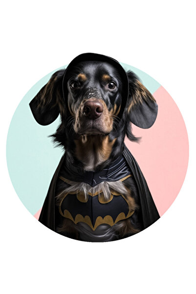 StoryGift Romania Sticker Autocolant 70CM cu Portret Caine Supererou, Caine i...