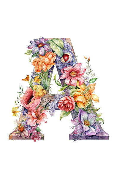 StoryGift Romania Sticker Eticheta 50CM cu litera "A", ilustratie, pentru cop...