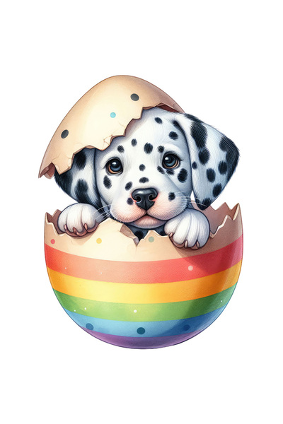 StoryGift Romania Sticker Eticheta 40CM cu un catel Dalmatian care iese dintr...