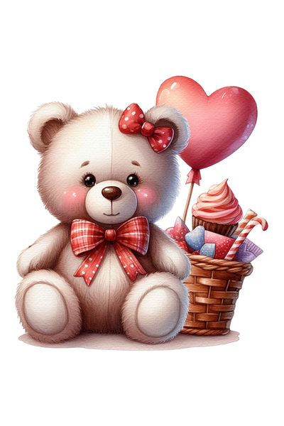 StoryGift Romania Sticker Autocolant 70CM cu un ursulet de plus, ilustratie, ...