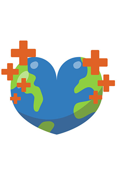 StoryGift Romania Sticker Adeziv 90CM Cu Sanatate, Planeta, Cardiologie, Mond...