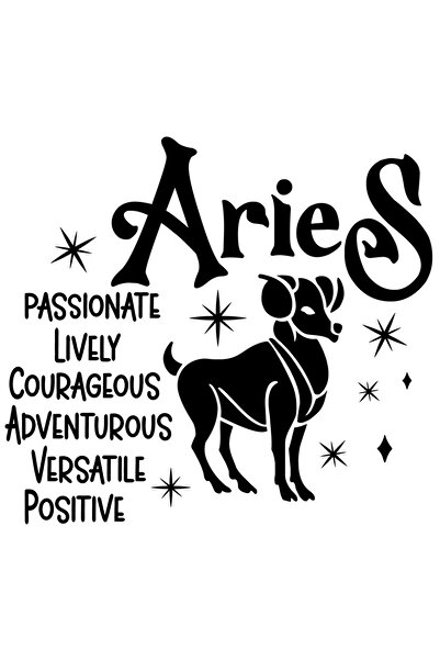 StoryGift Romania Sticker Autocolant 70CM cu zodia Berbec, ilustratie, zodie,...