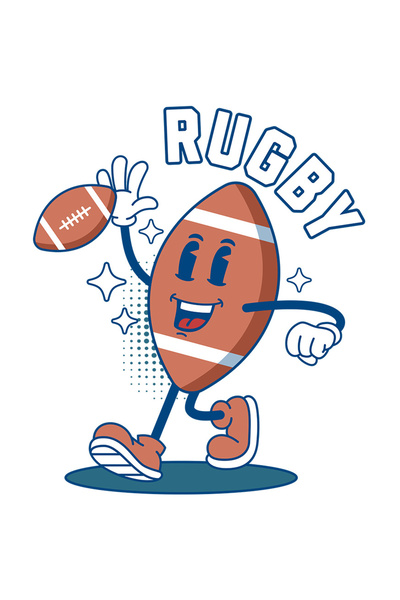 StoryGift Romania Sticker Autocolant 70CM cu Minge De Fotbal American Animata...