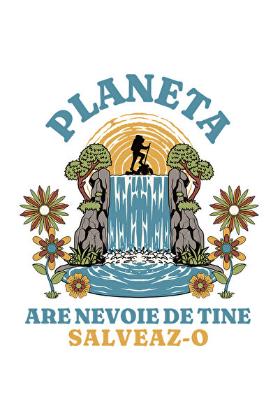 StoryGift Romania Sticker Autocolant 70CM Adeziv planeta are nevoie de tine, ...