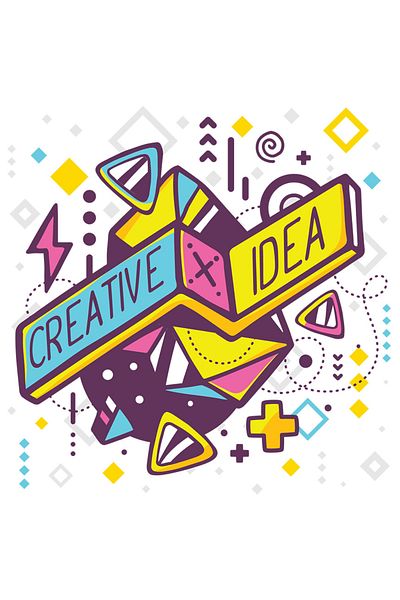StoryGift Romania Sticker Eticheta 50CM Idei Creative, Cuburi, Shapes, Play station, Arta Geometrica, Ilustratie