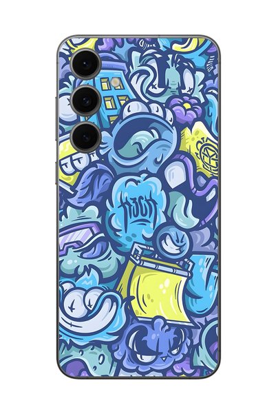 Dali Design حافظة شفافة متوافقة مع هاتف Samsung Galaxy S24 FE بتصميمات Graffi...