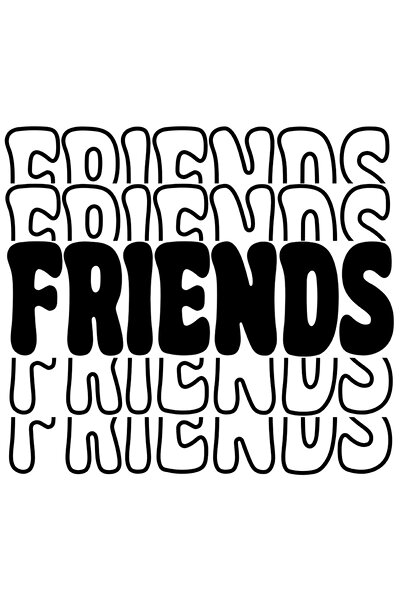 StoryGift Romania Sticker Autocolant 70CM Cu Text IN Engleza Friends, Cei Mai...