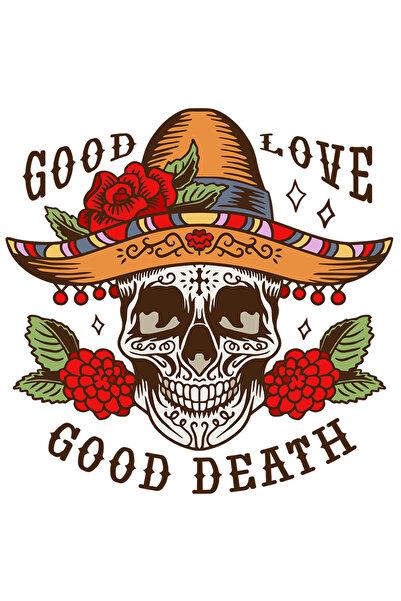 StoryGift Romania Sticker 15 Cm Cu Mesaj In Engleza Good Love Good Death, Cra...